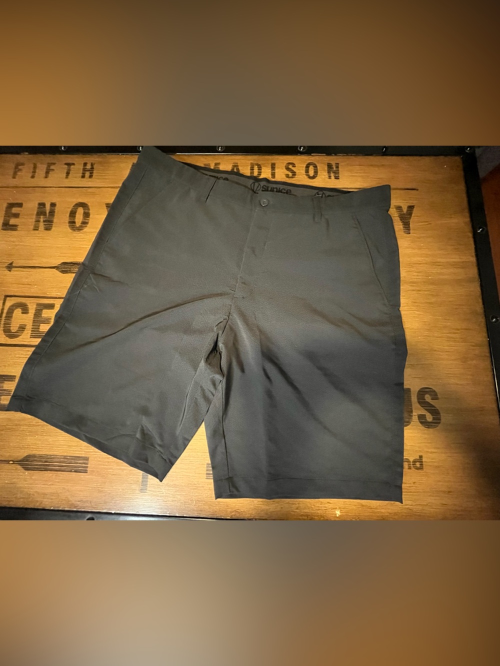 Sunice Black Golf Skort with Inner Shorts